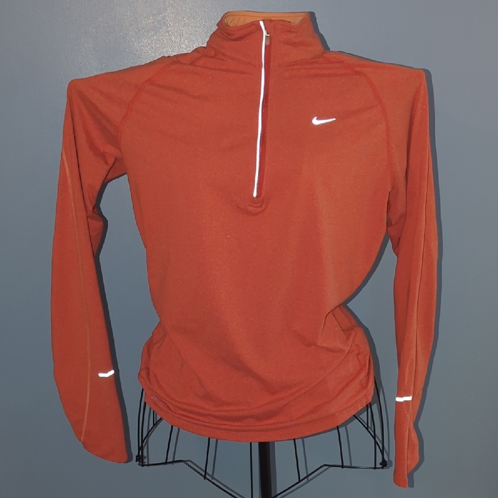 Nike Burnt Orange Half-Zip Pullover